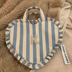 Stoney Clover Lane Ruffle Heart Bag with Pearl K